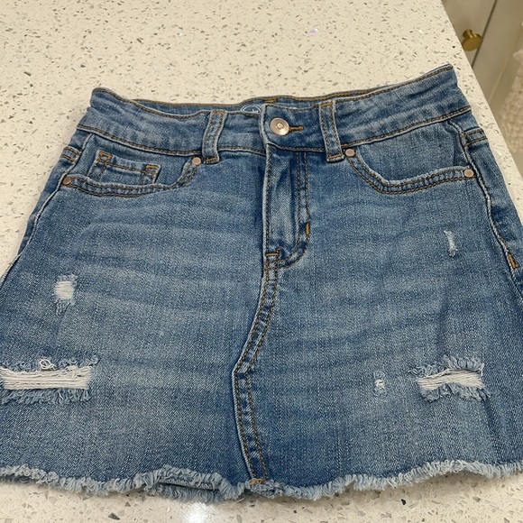 Wonder Nation girls Blue and Black Denim Mini Skirts size 6/6X - Picture 8 of 10